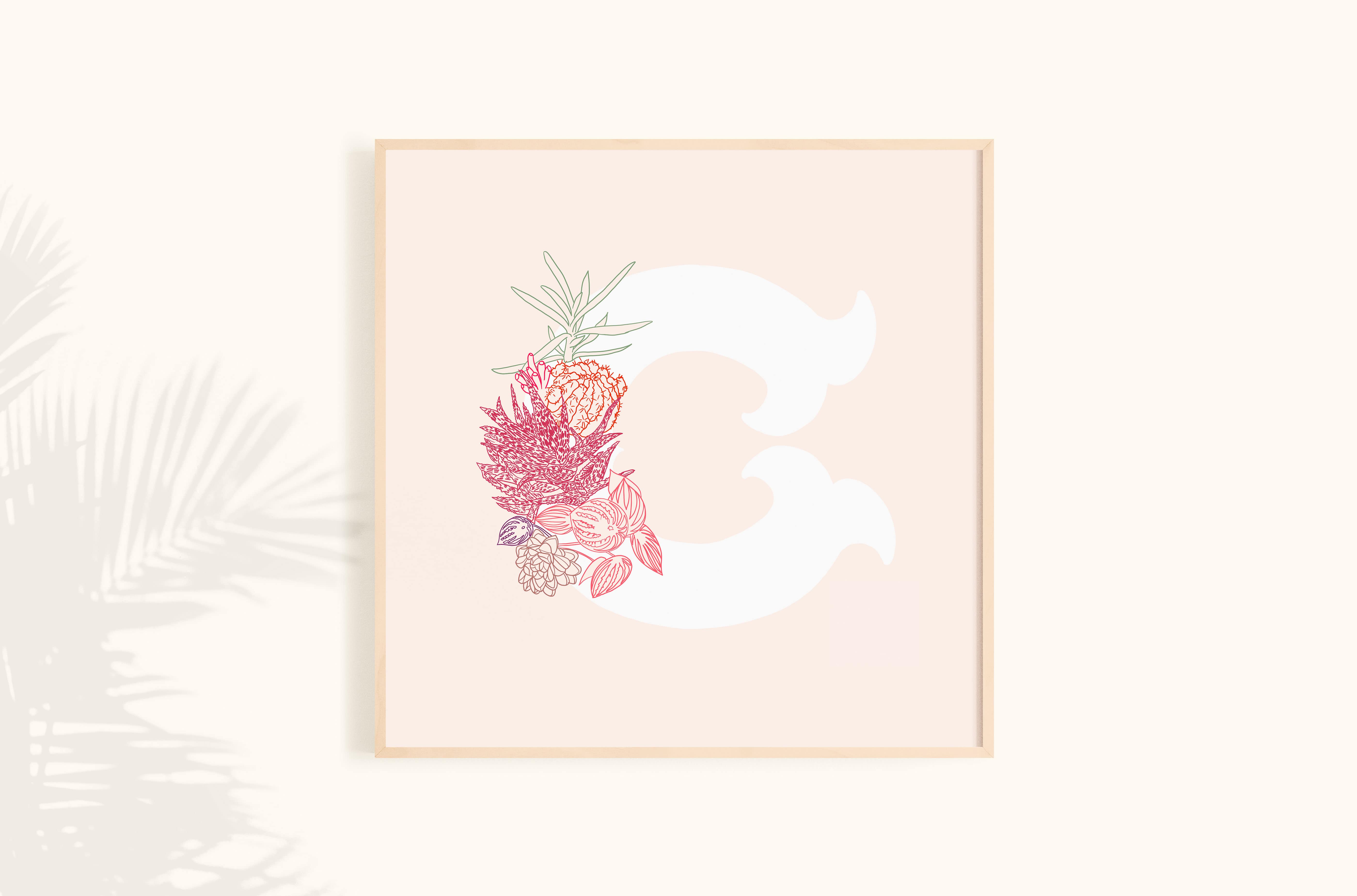 Botanical Letters Illustration